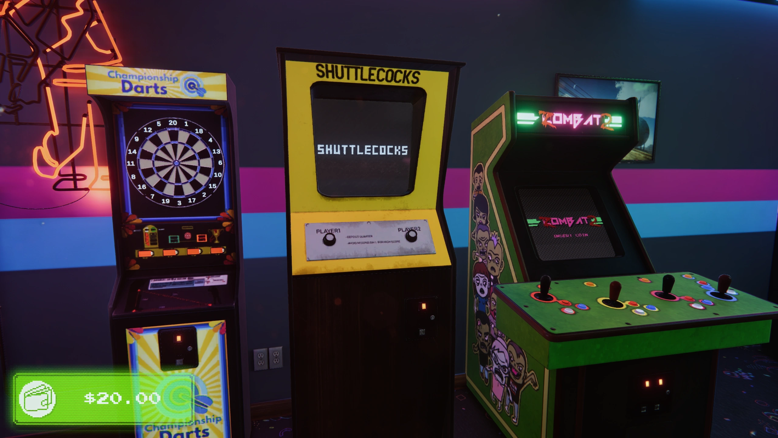 Arcade Paradise with DLSS 5 On, RTX 3060, 2560×1440