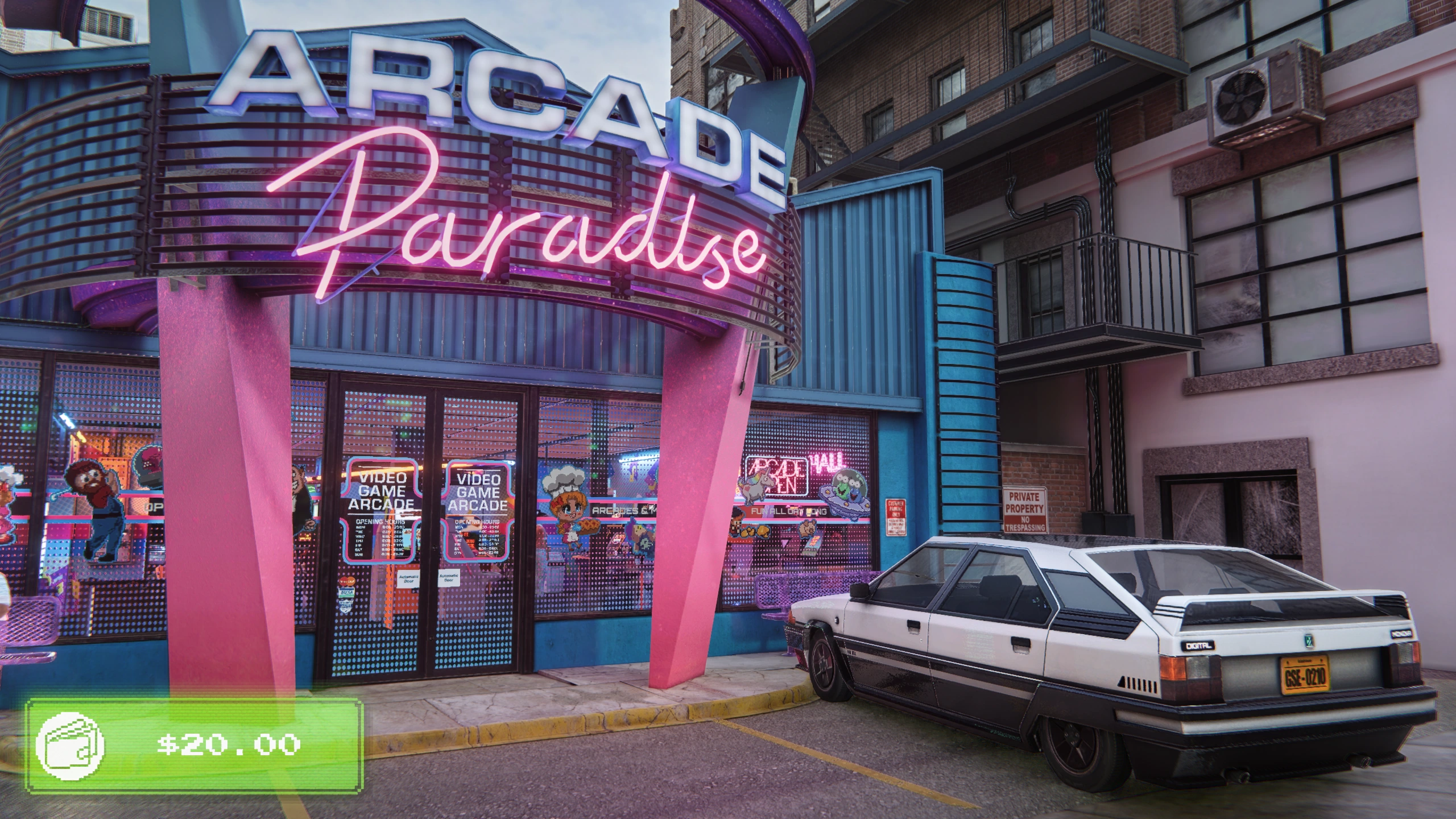 Arcade Paradise with DLSS 5 On, RTX 3060, 2560×1440