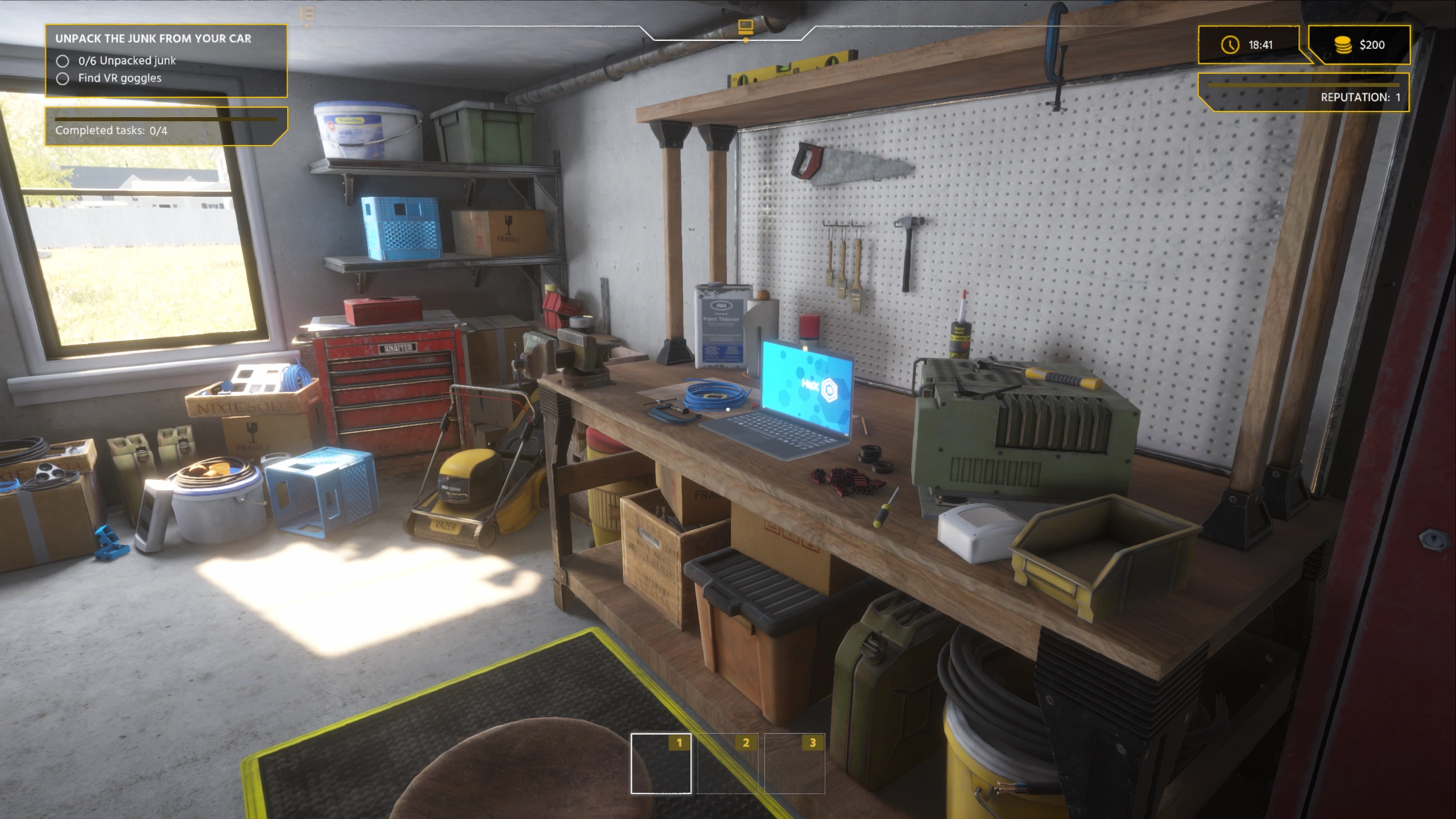 Electrician Simulator with DLSS 5 Off, RTX 3060, 2560×1440