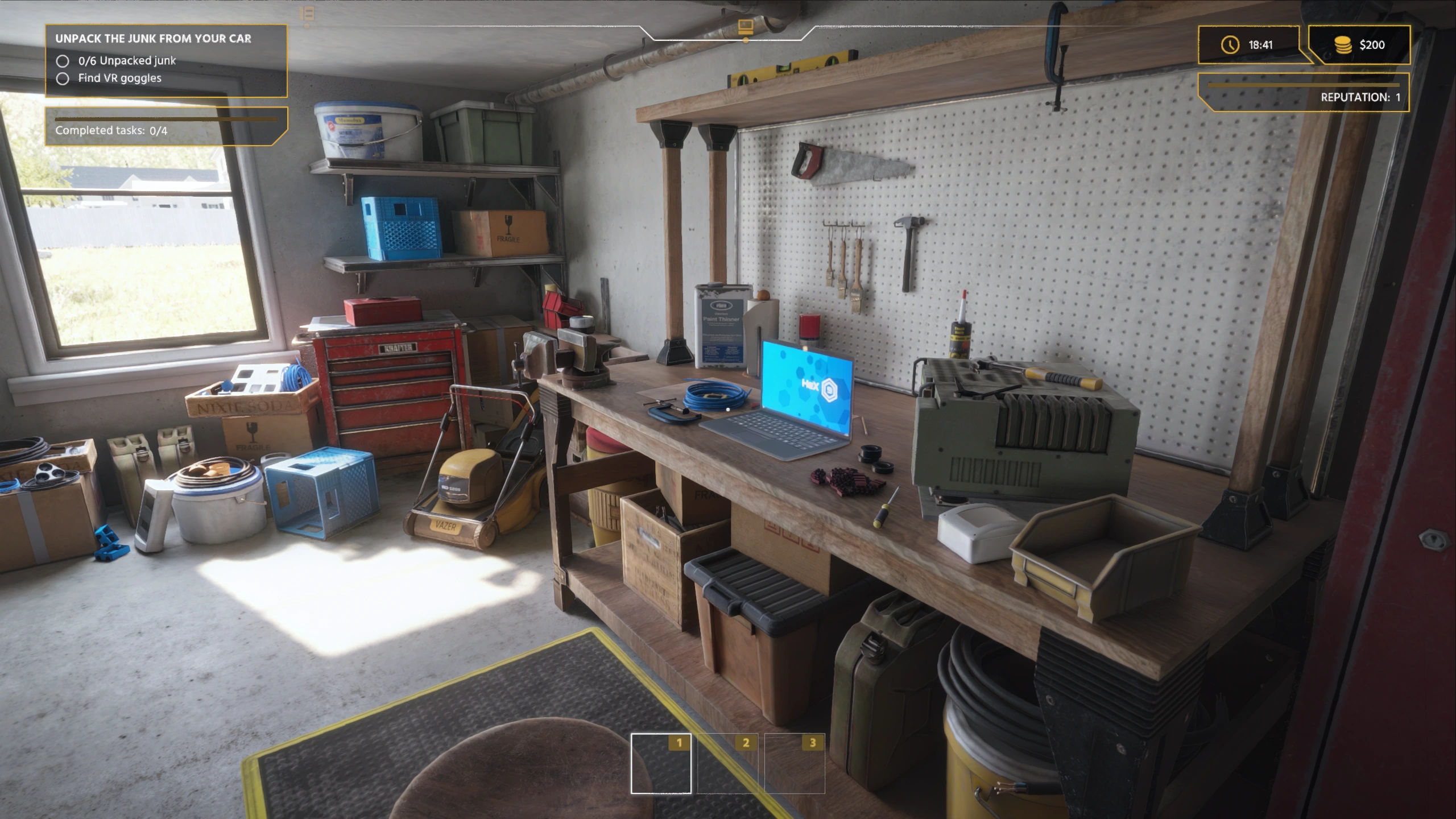 Electrician Simulator with DLSS 5 On, RTX 3060, 2560×1440