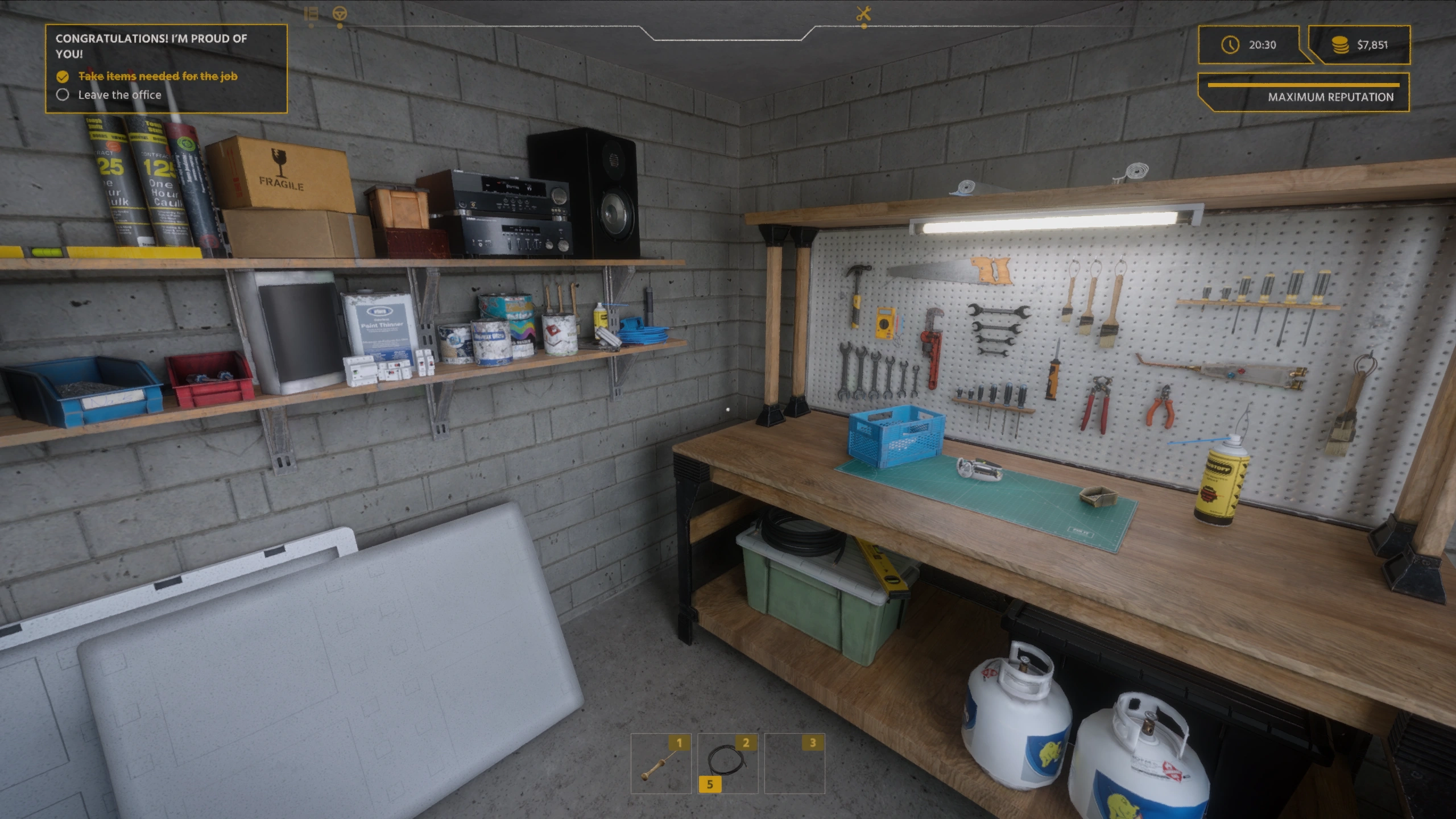 Electrician Simulator with DLSS 5 On, RTX 3060, 2560×1440