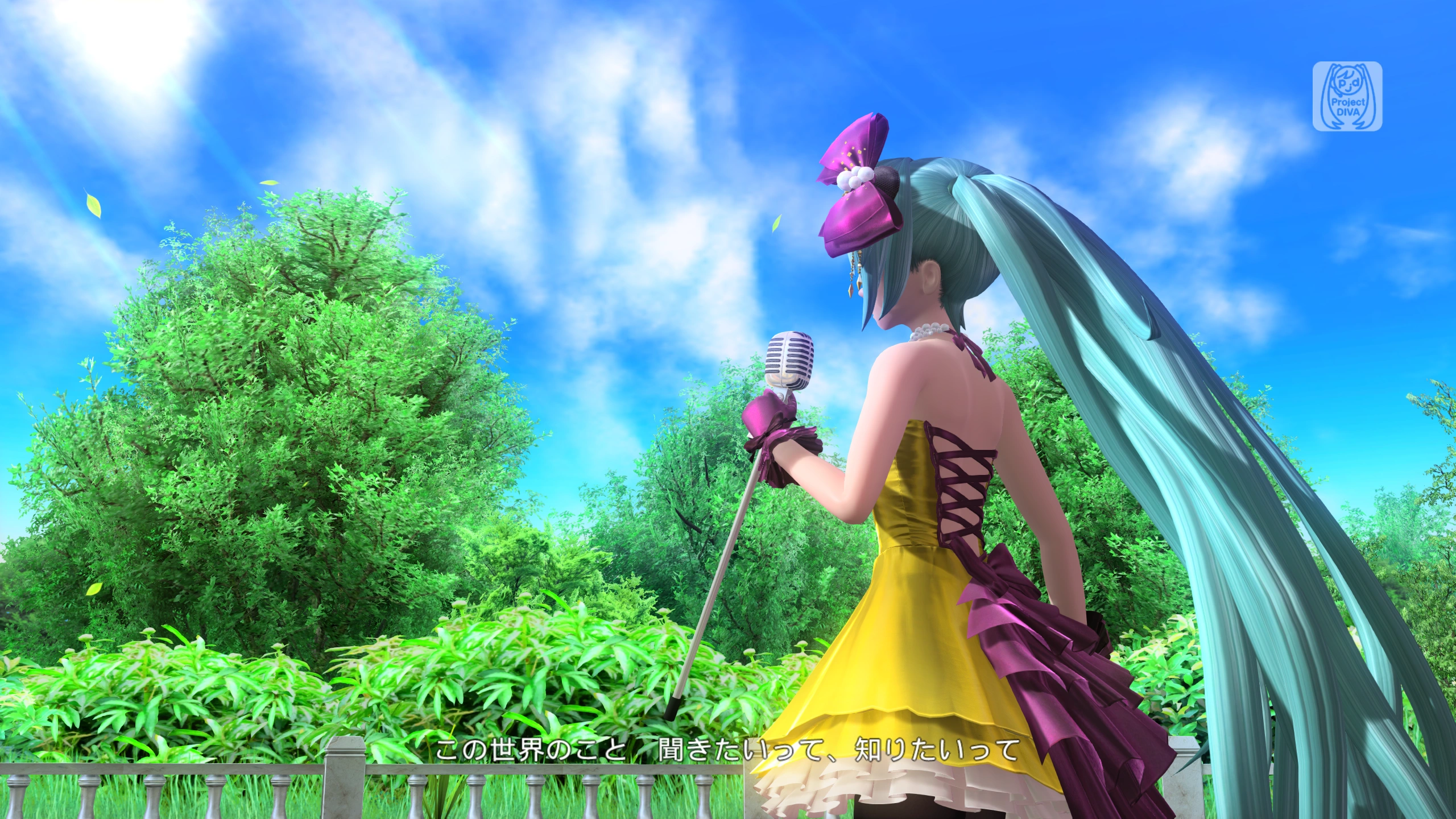 Hatsune Miku: Project Diva Mega Mix+ with DLSS 5 Off, RTX 3060, 2560×1440