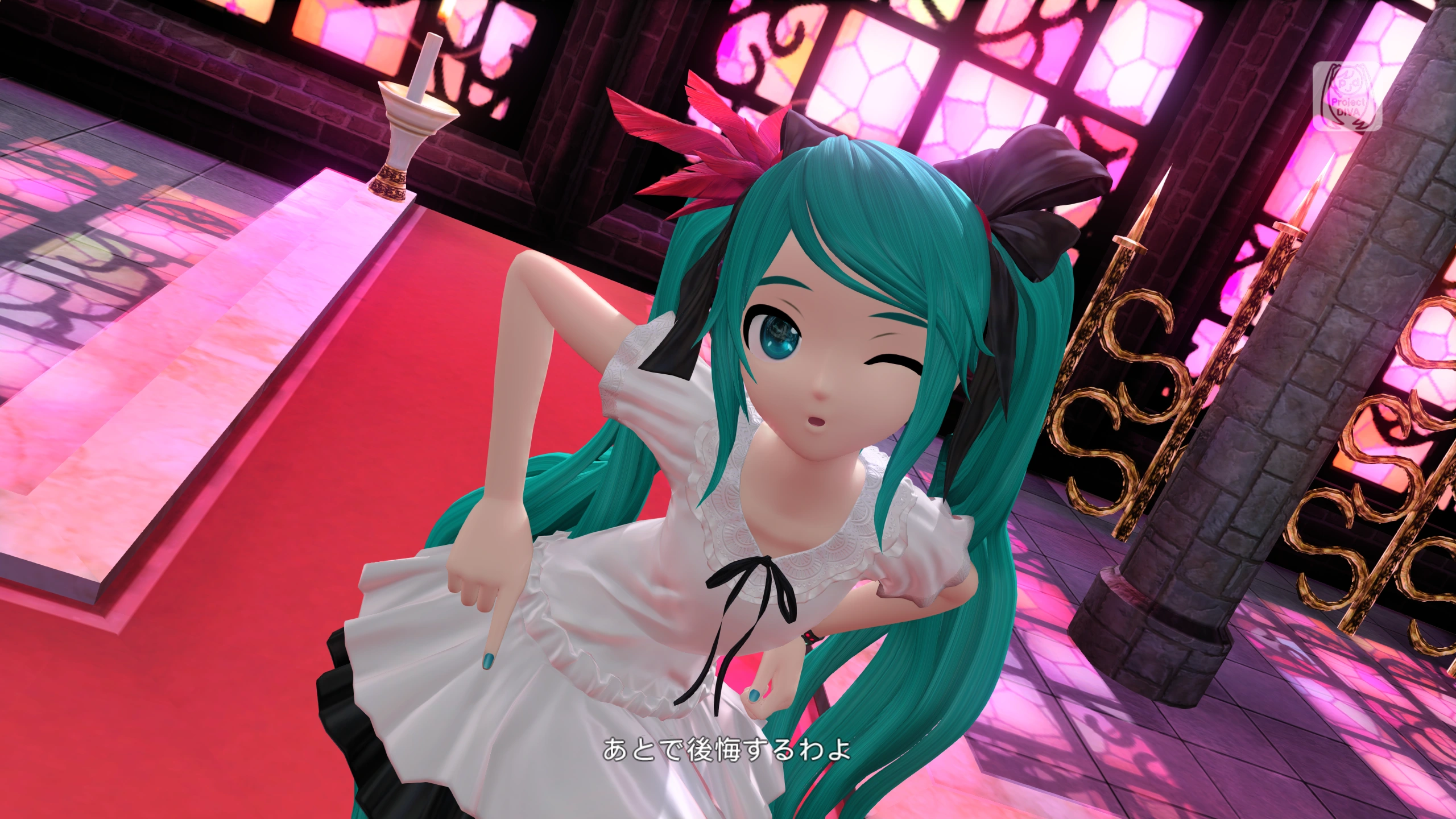 Hatsune Miku: Project Diva Mega Mix+ with DLSS 5 Off, RTX 3060, 2560×1440